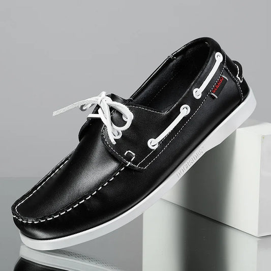 OLIVER LEATHER MOCCASIN SNEAKERS