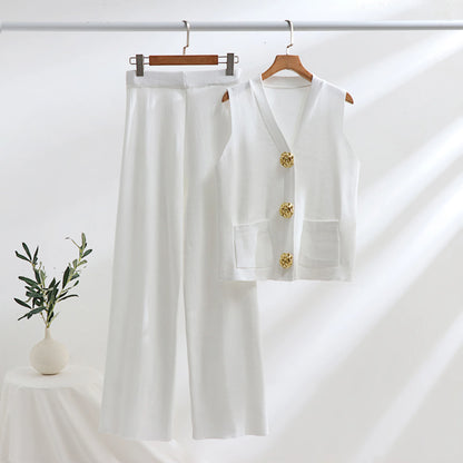 VICTORIA V-NECK VEST SET