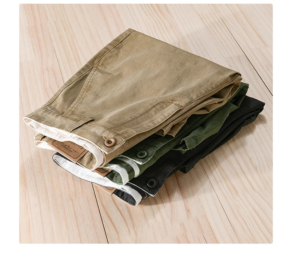 EDWARD CASUAL COTTON CARGO SHORTS