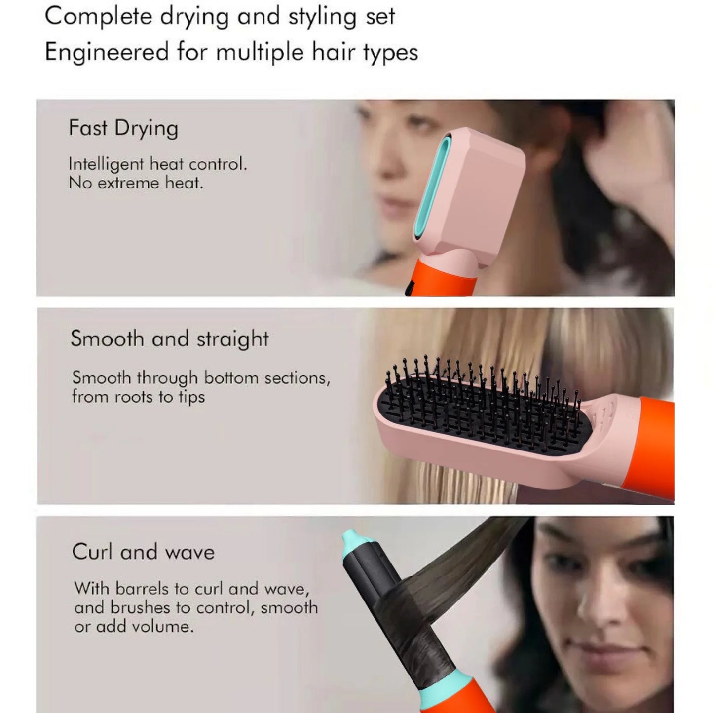 LumiGlow 5-in-1 Hair Styler