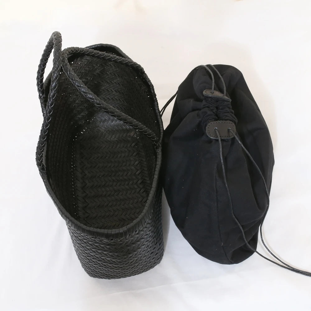 Charlotte Woven Cowhide Tote