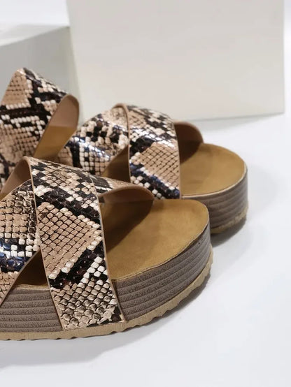 Luna Cross Slide Sandals