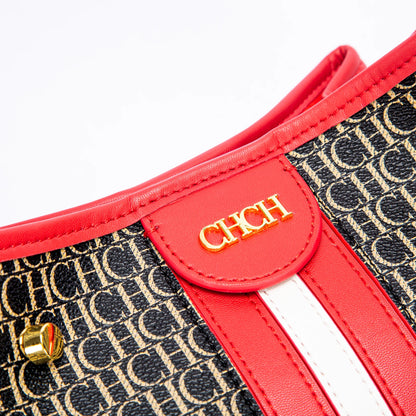 EMILY SPLICING SHOULDER BAG