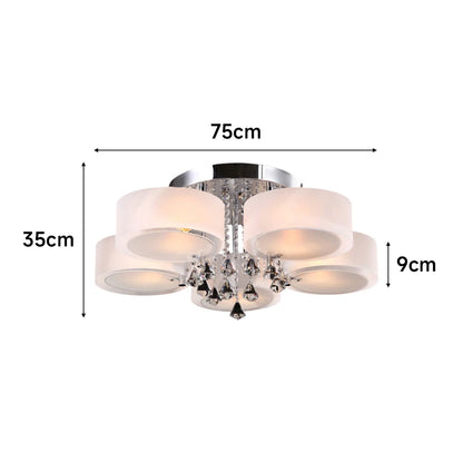 LumaBloom Crystal Ceiling Light