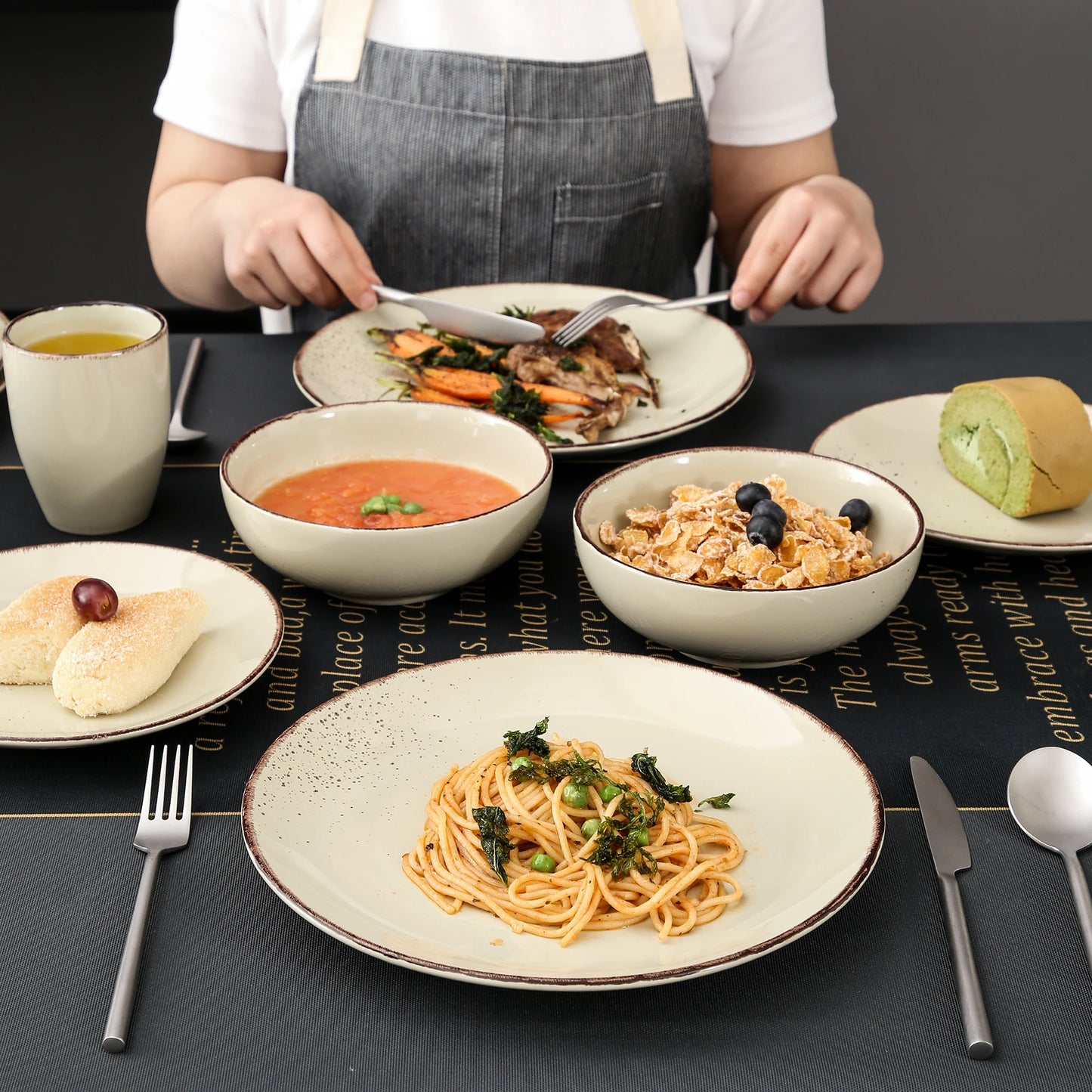 Malacasa Nature Stoneware Set