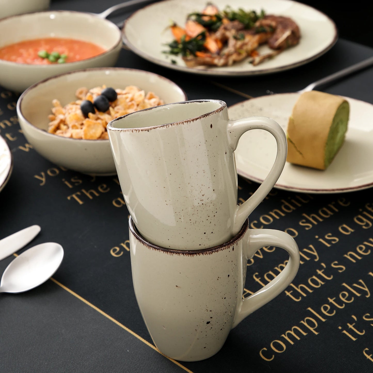 Malacasa Nature Stoneware Set