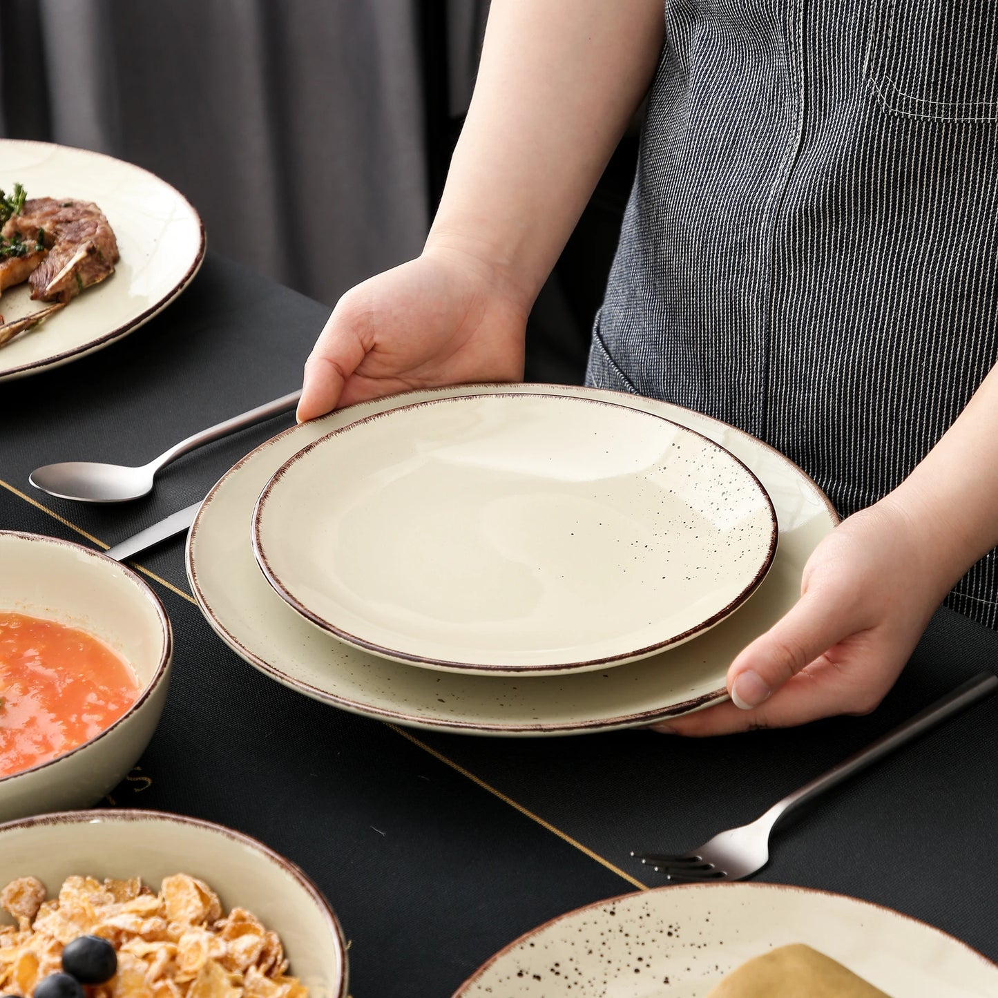 Malacasa Nature Stoneware Set