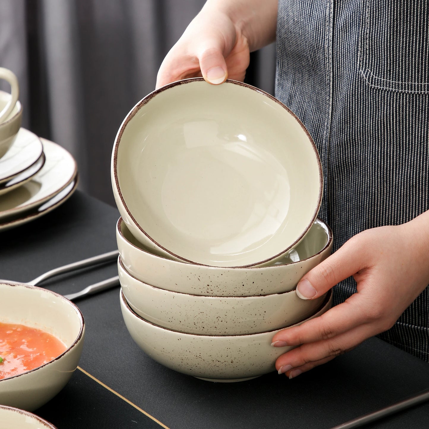 Malacasa Nature Stoneware Set