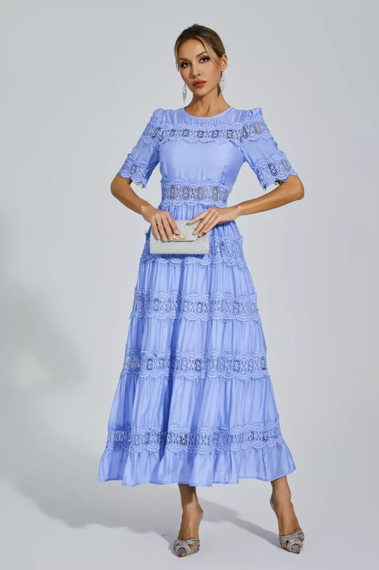 Eleanor Lace Embroidery Dress