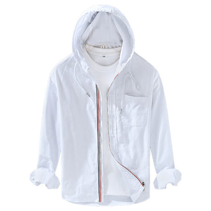 JAMES LINEN HOODIE