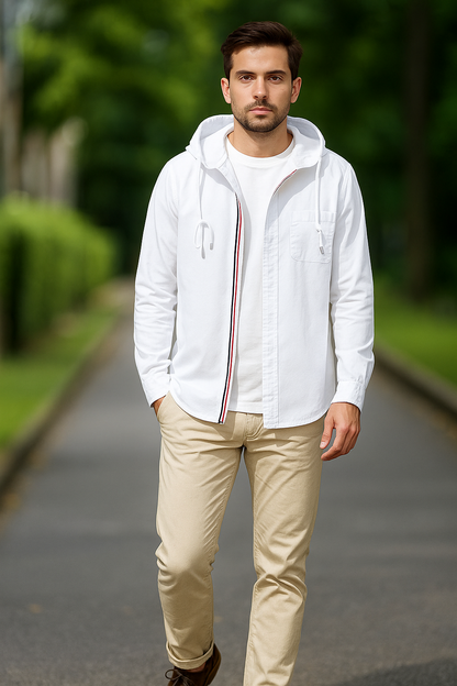 JAMES LINEN HOODIE