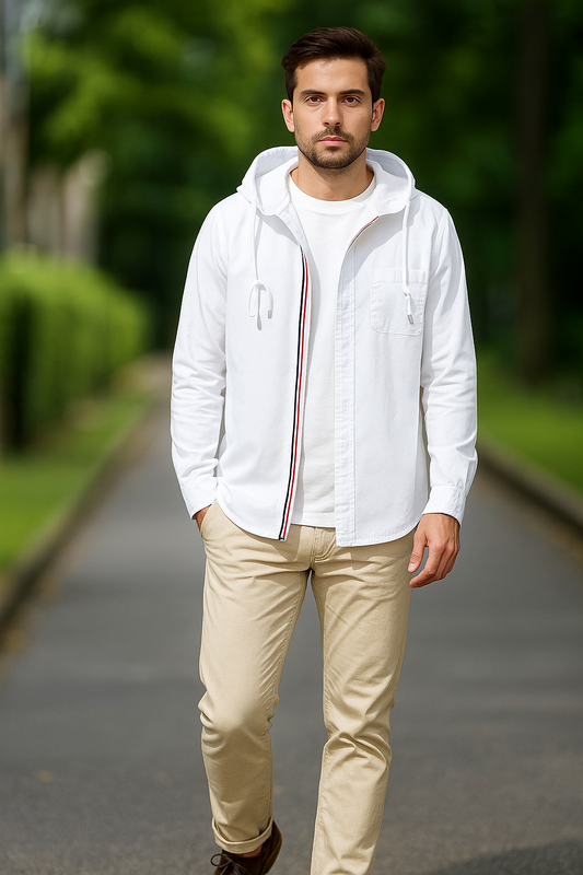 JAMES LINEN HOODIE