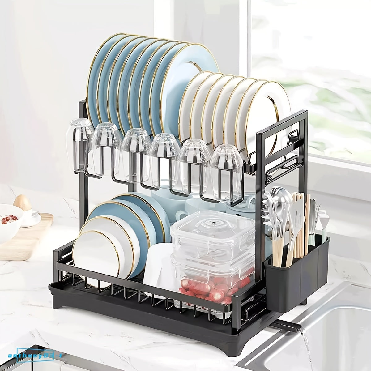 2-Tier Dish Rack