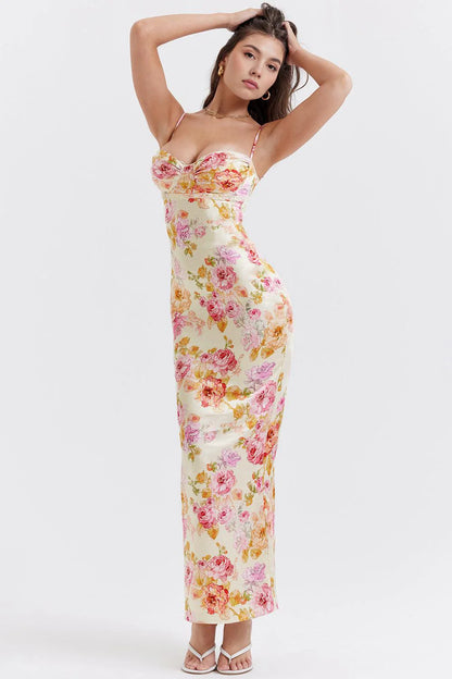 FREYA’S FLORAL SUNLIT MAXI