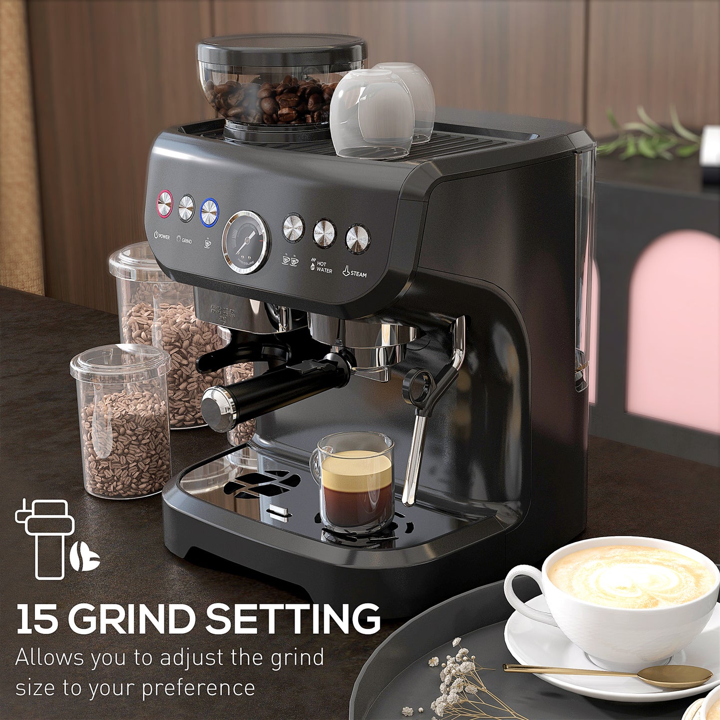 HOMCOM PROFESSIONAL ESPRESSO MACHINE