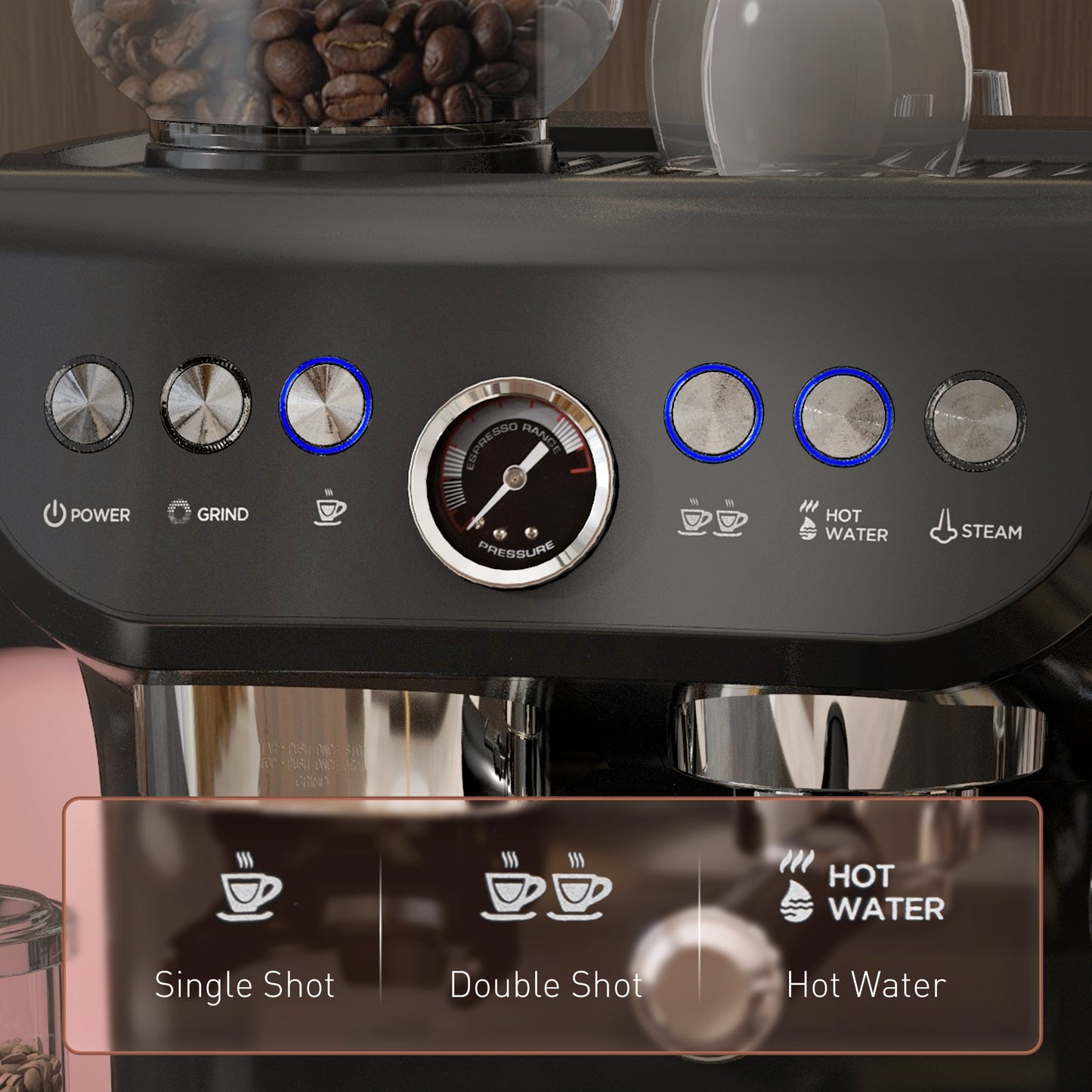 HOMCOM PROFESSIONAL ESPRESSO MACHINE