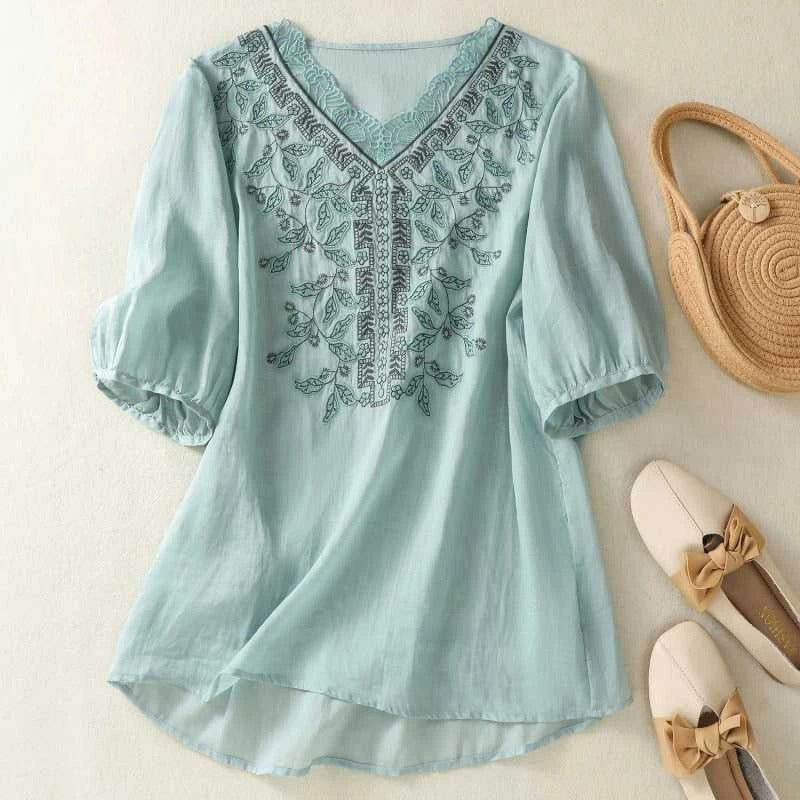 ALICE LINEN BLOUSE