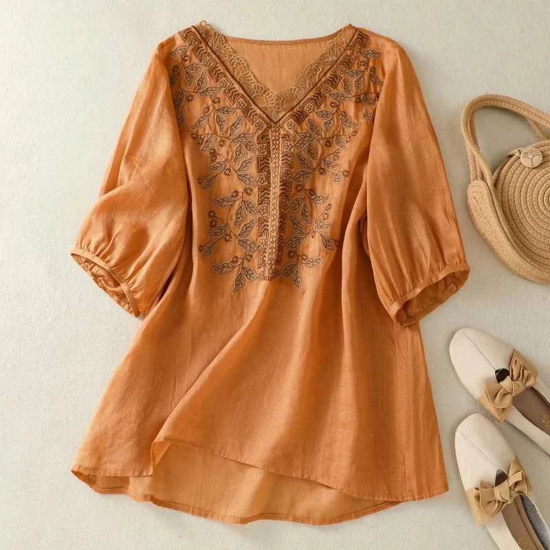 ALICE LINEN BLOUSE