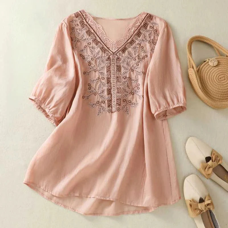 ALICE LINEN BLOUSE